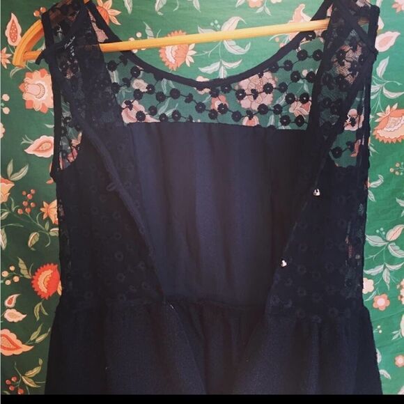Anthropologie Monteau Black Lace Dress - Picture 12 of 16